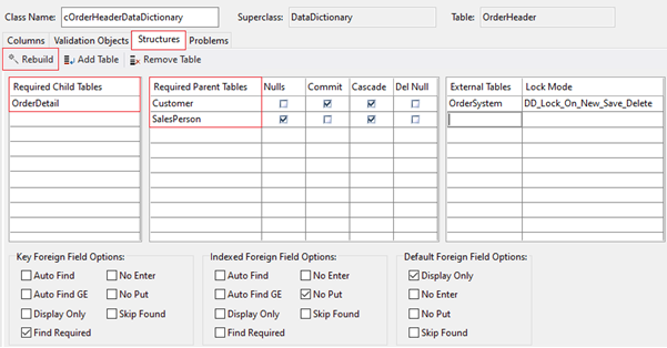 DFLC Lesson - Parent tables