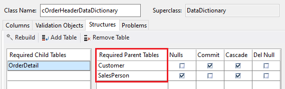 DFLC Lesson - Parent tables